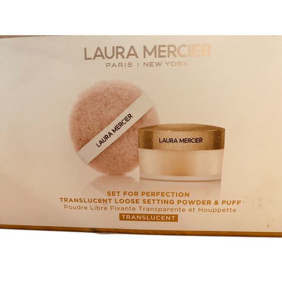 Laura Mercier Translucent Loose Set Powder/puff NIB - Picture 2 of 4